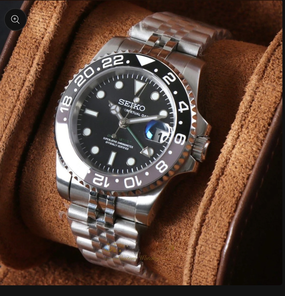 IMG_0991 Seiko Mod GMT Master II “Bruce Wayne"
