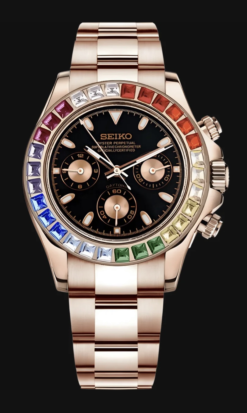 Screenshot Seiko Mod Daytona "Rose Gold Rainbow"