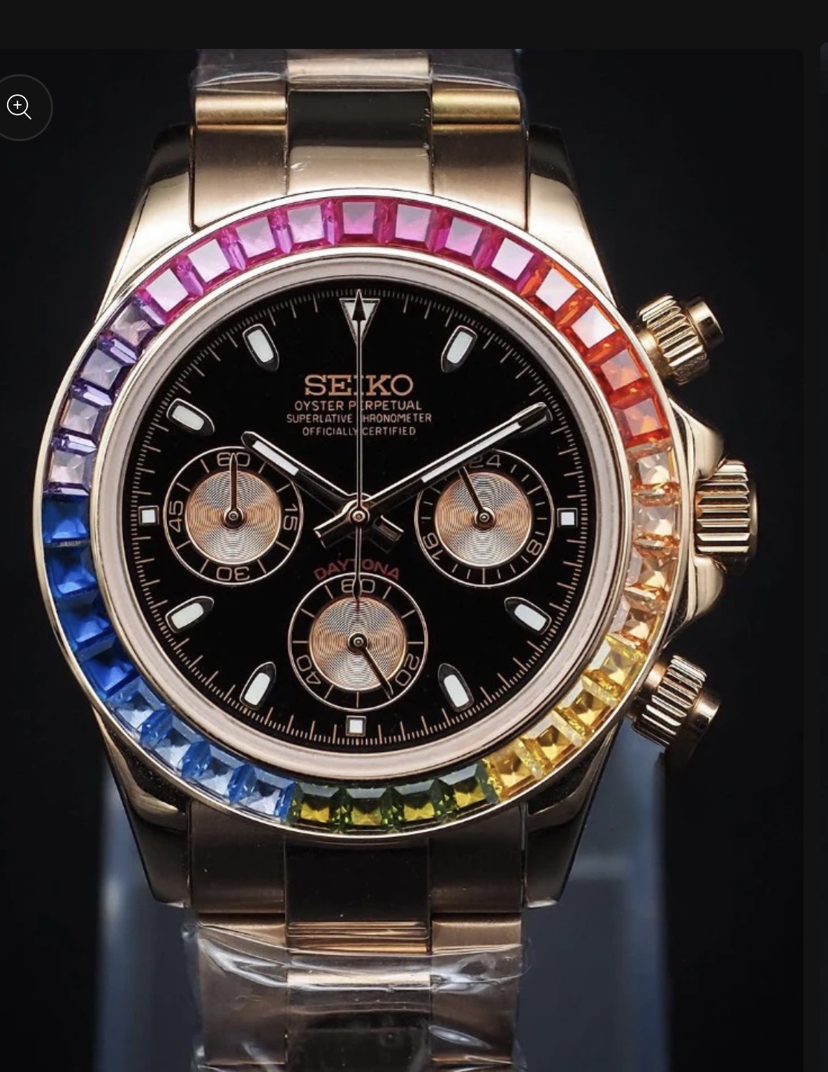 Screenshot Seiko Mod Daytona "Rose Gold Rainbow"