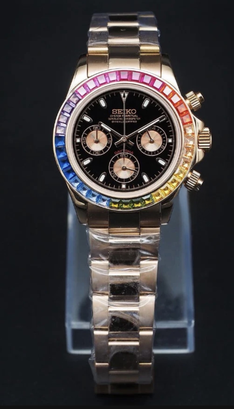 Screenshot Seiko Mod Daytona "Rose Gold Rainbow"