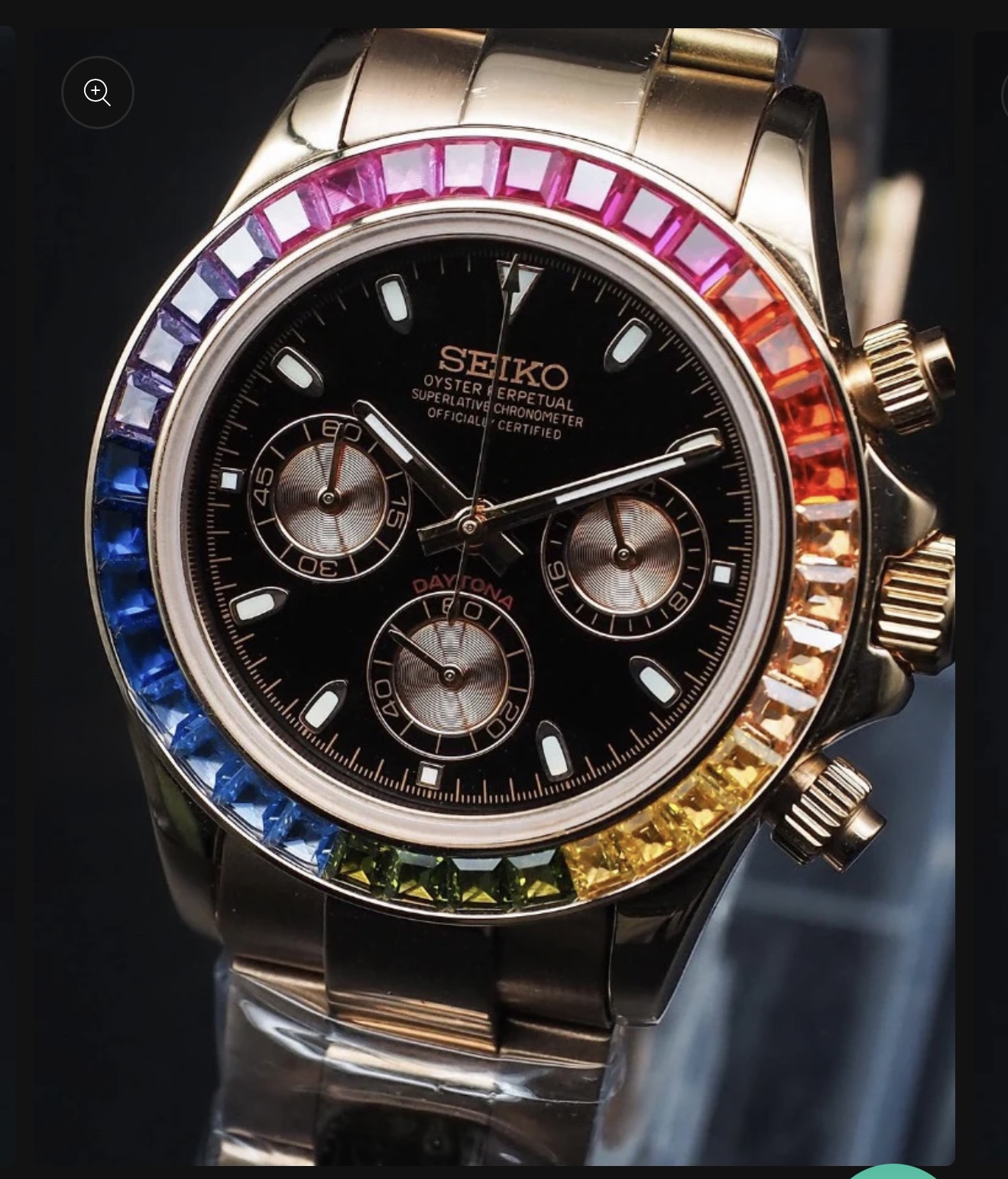 Screenshot Seiko Mod Daytona "Rose Gold Rainbow"