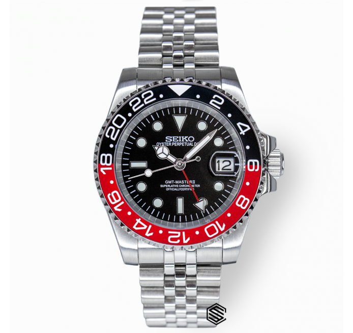 coke-gmt-seiko-mods Seiko Mod GMT Master II "Coke"
