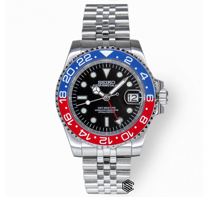 pepsi-gmt-seiko-mods- Seiko Mod GMT Master "Pepsi"