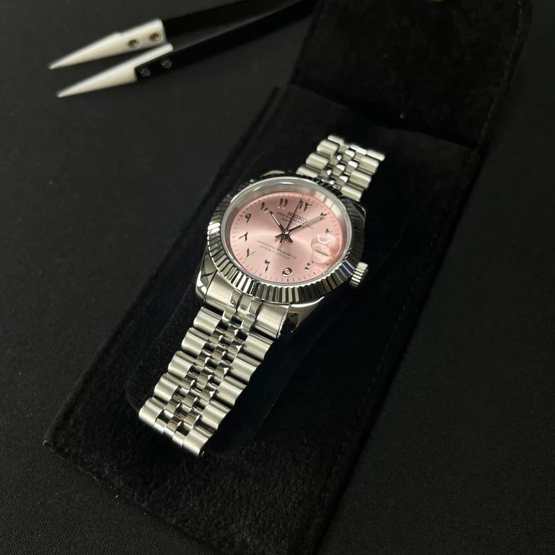 seiko-datejust-arabic-dial-rose-311 Seiko Datejust Arabic Dial Rose