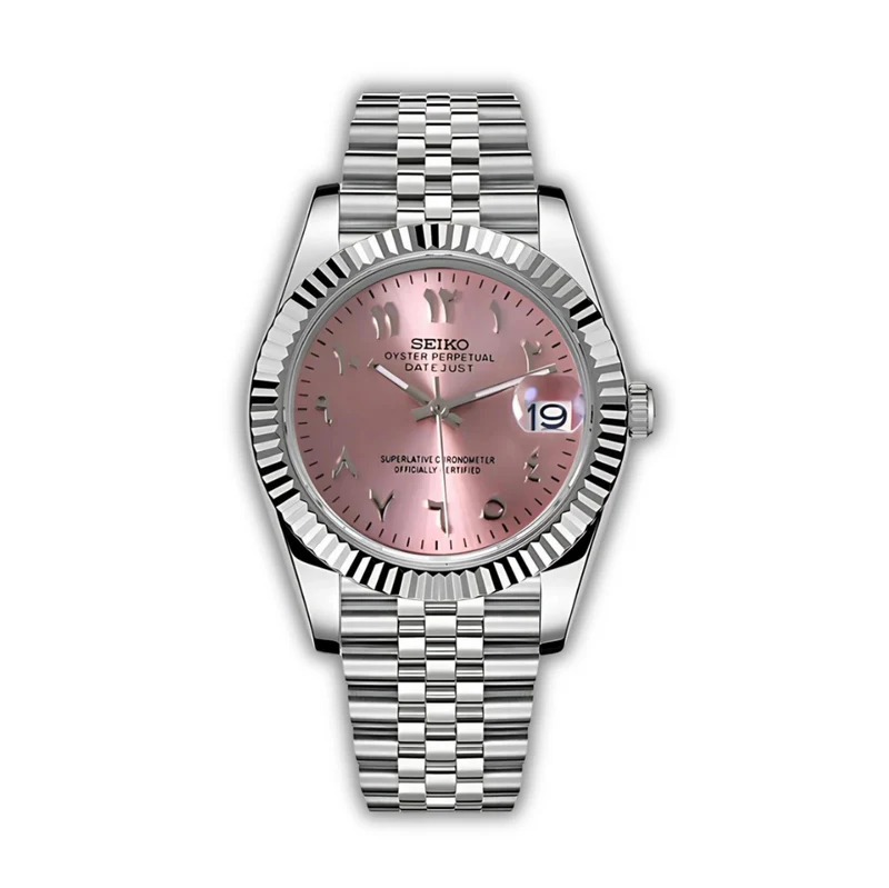 seiko-datejust-arabic-dial-rose-700 Seiko Datejust Arabic Dial Rose